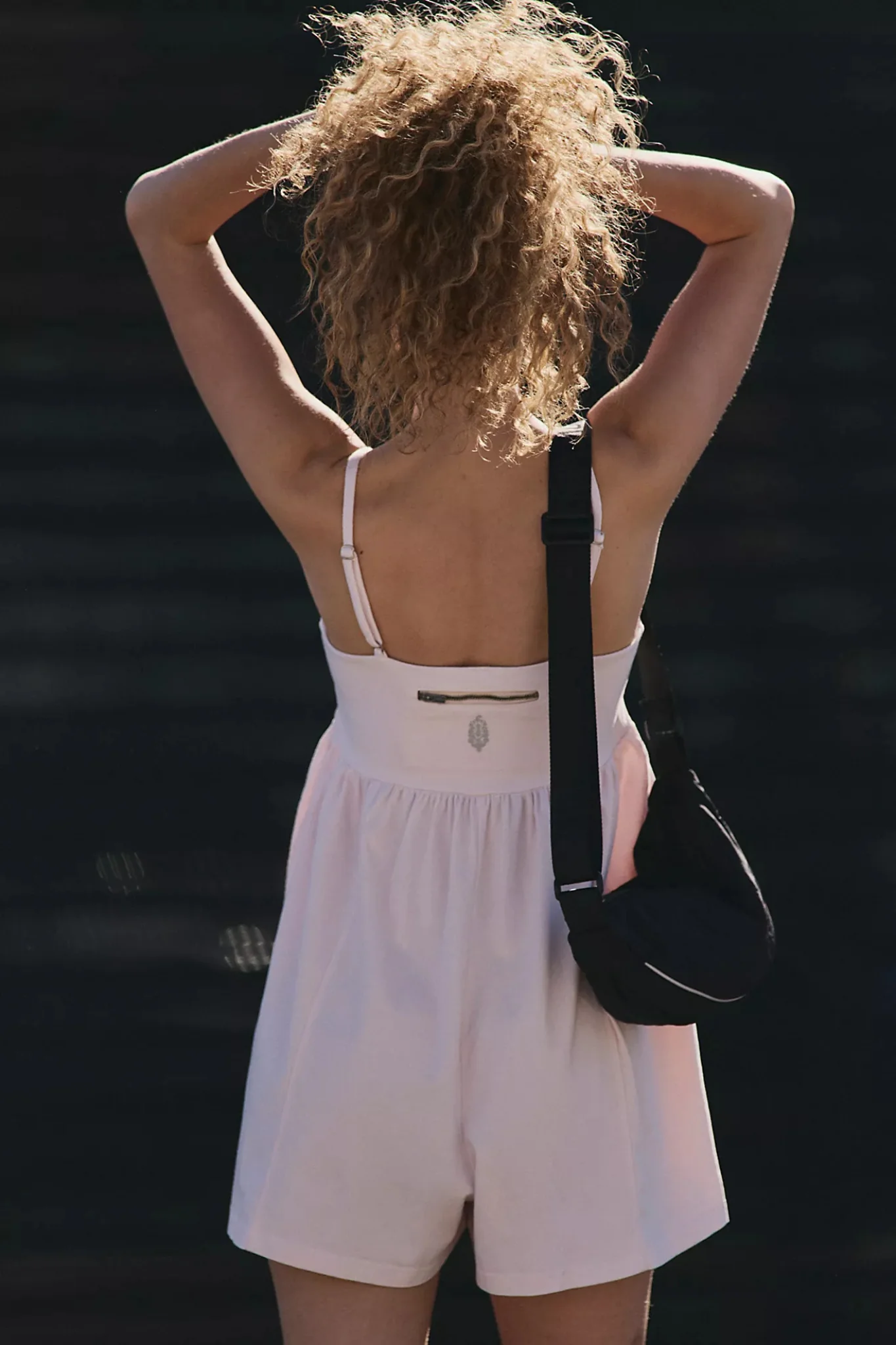 Free People Movement: Hot Shot Strappy Romper in Bloom - Image 2